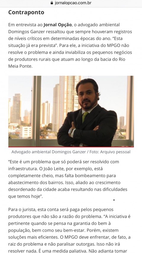 Domingos Ganzer na Mídia